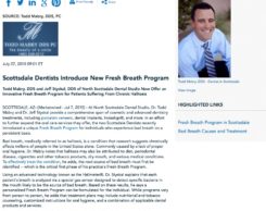 fresh breath program,dentists in scottsdale,halitosis