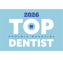 Phoenix Magazine Top Dentists of 2025 badge